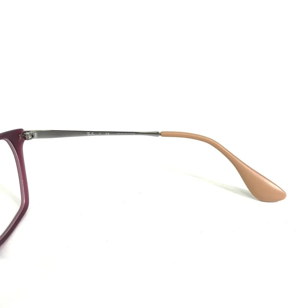 Ray-Ban Eyeglasses Frames RB7053F 5526 Purple Silver Rectangular 54-17-140